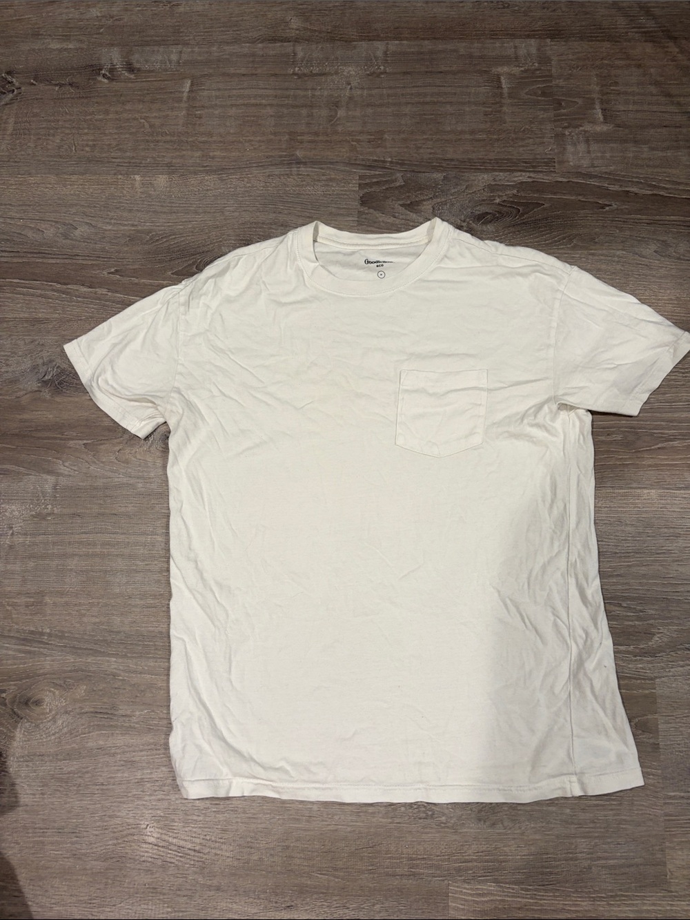 Goodfellow & Co Off-White Pocket Crew Tee